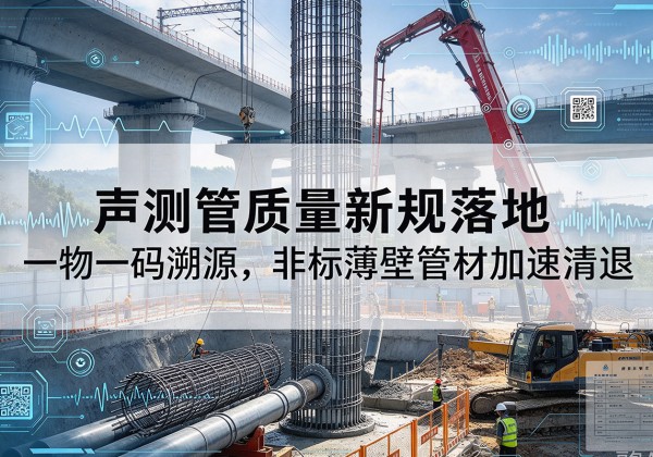 绩溪声测管质量新规落地，一物一码溯源，非标薄壁管材加速清退
