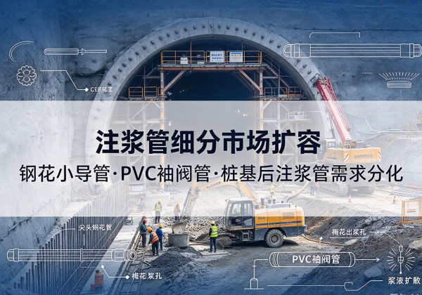 绩溪注浆管细分市场扩容，隧道钢花小导管、PVC 袖阀管、桩基后注浆管需求分化